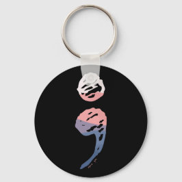 Chaveiro Semicolon - Assuntos de Saúde Mental