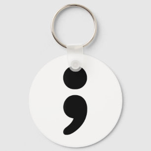 Chaveiro Semicolon Mental Saúde S Consciência Mês
