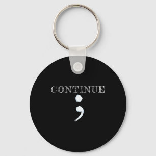 Chaveiro Semicolon Saúde Mental Sensibilização Suicídio Pre