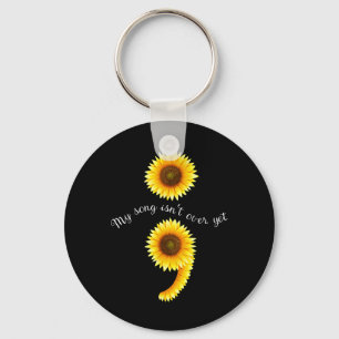 Chaveiro Semicolon Sunflow Espalhando Awarene Mental