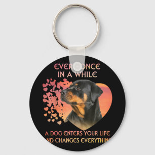 Chaveiro Sempre que o cão entra na sua vida