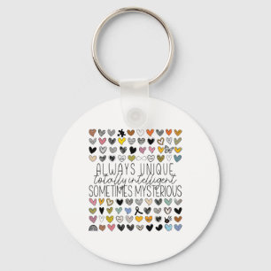 Chaveiro Sempre Único Totalmente Inteligente, às vezes, mis