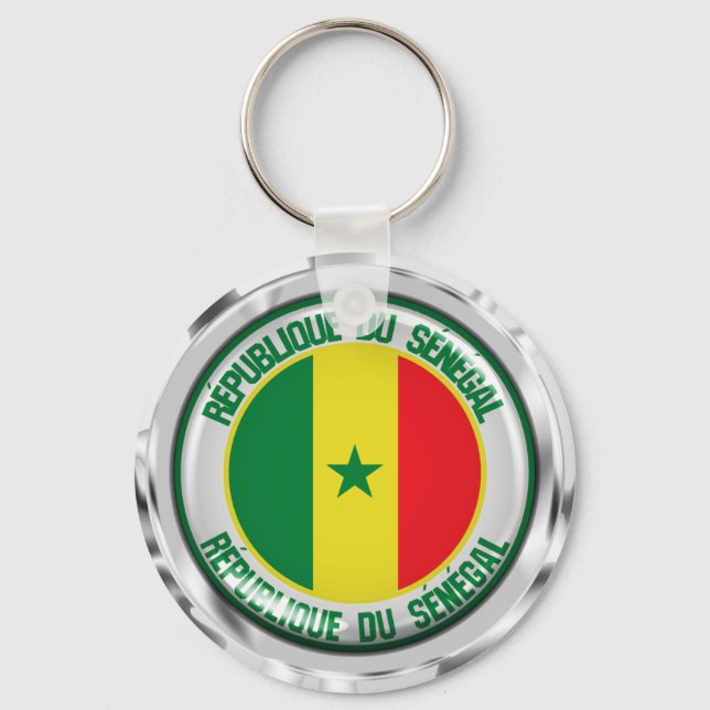 Chaveiro Senegal Round Emblem (Frente)