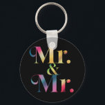 Chaveiro Senhor & Senhor Festa de Solteiro Casamento Gay<br><div class="desc">Senhor & Senhor Festa de Solteiro Casamento Gay</div>