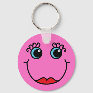 Chaveiro Senhora cor-de-rosa cara