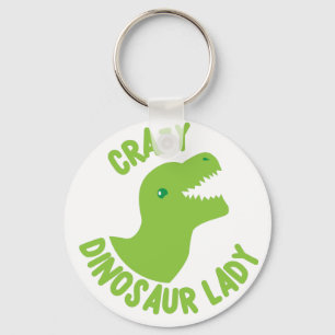 Chaveiro Senhora louca do dinossauro (em um círculo)