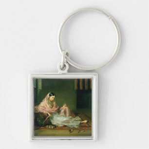 Chaveiro Senhora muçulmana Reclining, 1789 (óleo em canva