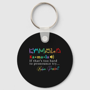 Chaveiro Senhora Presidente Pro Kamala Harris Colorful Cat