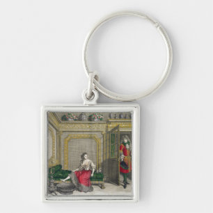 Chaveiro Senhora que undressing para o banho, c.1688-90