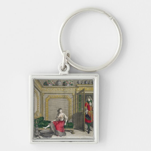 Chaveiro Senhora que undressing para o banho, c.1688-90 (Frente)