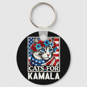 Chaveiro Senhoras Para Kamala Funny Cat 2024 Presidente Kam