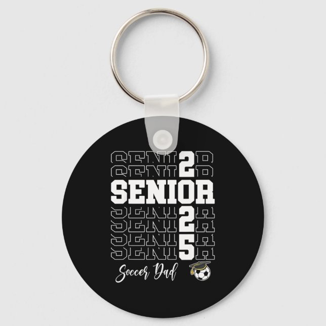 Chaveiro Senior Soccer Dad Gift Cl Of 2025 - Senior 2025  (Frente)