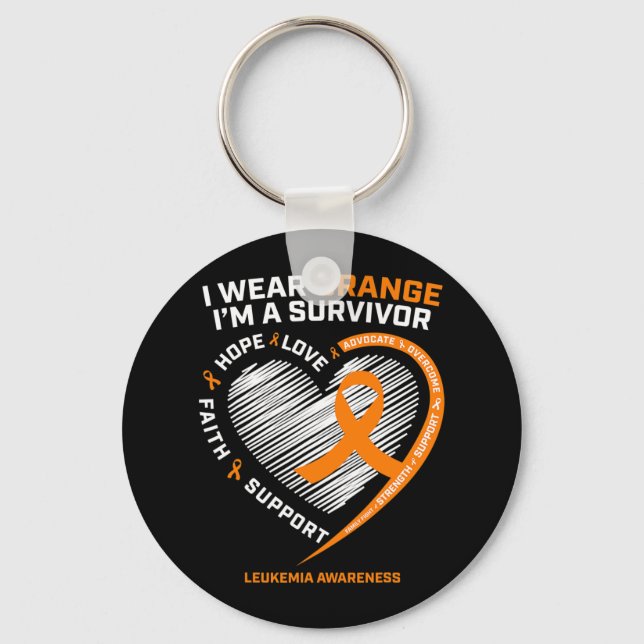 Chaveiro Sensação de Leucemia Presentes Homens Mulheres Cri (Frente)