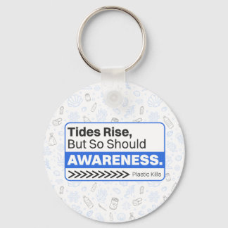 Chaveiro Sensibilização ambiental para a poluição de plásti