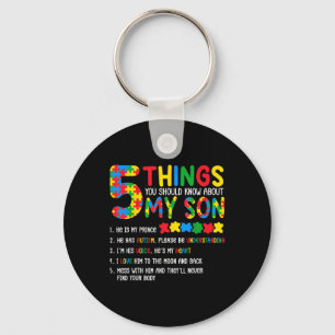Chaveiro Sensibilização Autismo Camisa 5 Coisas Que Você De