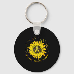 Chaveiro Sensibilização do Cancer de Sarcoma Friso Amarelo