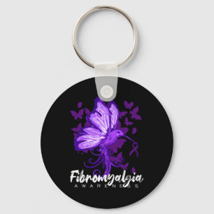 Chaveiro Sensibilização Hummingbird Segurando Fita Roxa