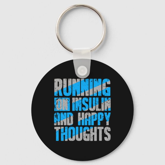 Chaveiro Sensibilização para a diabetes Tipo 1 2 - T1D T2D  (Frente)