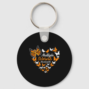 Chaveiro Sensibilização para a Esclerose Laranja Borboleta