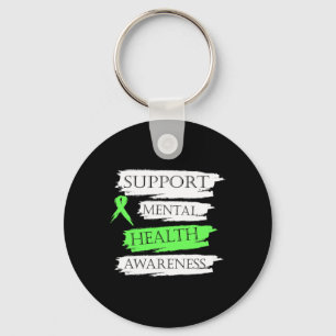 Chaveiro Sensibilização para a Saúde Mental Suporta Fita Ve