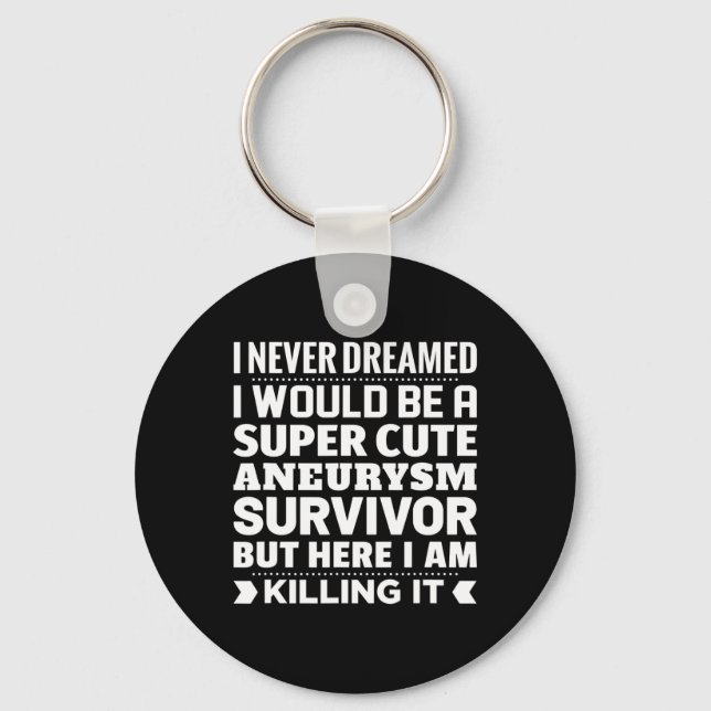 Chaveiro Sensibilização para a sobrevivência cerebral (Frente)