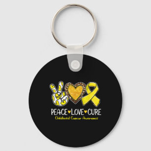 Chaveiro Sensibilização para o Cancer infantil Amor Curva F
