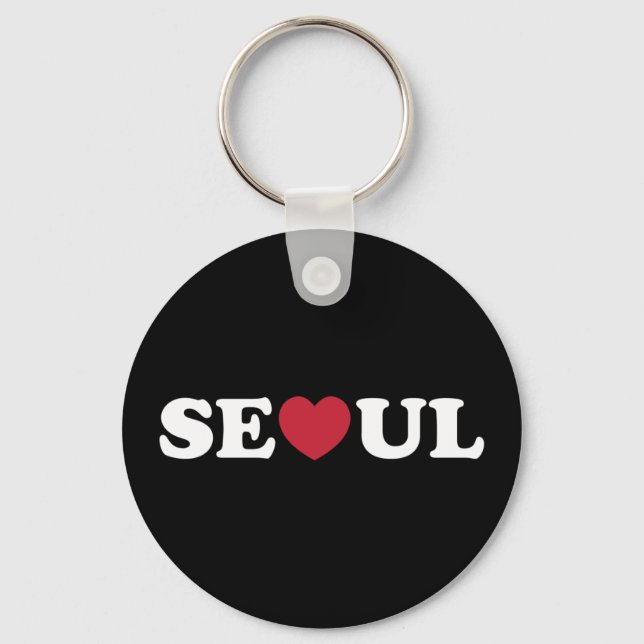 Chaveiro Seoul Love Heart (Frente)