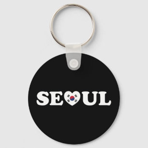 Chaveiro Seoul Love Heart Taegeukgi Flag