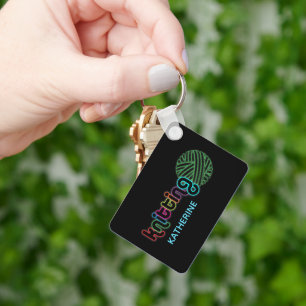 Chaveiro Sequin Glow Knitting