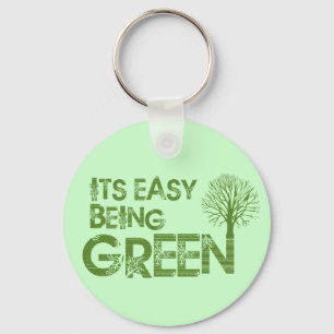 Chaveiro Ser fácil verde