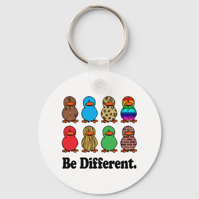 Chaveiro Ser Patos Diferentes (Frente)