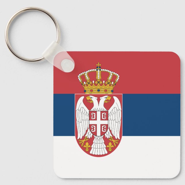Chaveiro Serbia Flag (Frente)