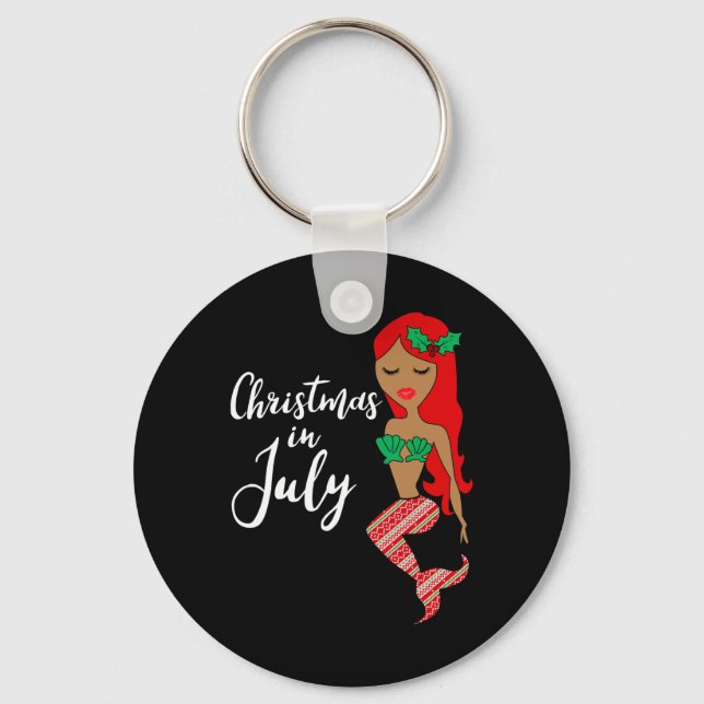 Chaveiro Sereia do Natal em Julho (Frente)