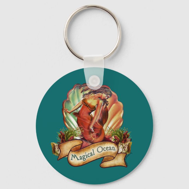 Chaveiro Sereia do Oceano Mágico (Frente)