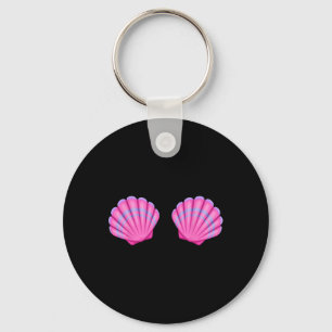 Chaveiro Sereia Sea Shell Bra Halloween Figurume Tee Rosa S
