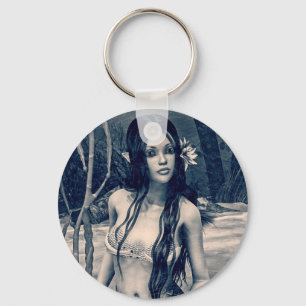 Chaveiro Sereia Vintage Foto Antiga Arte Fantasia