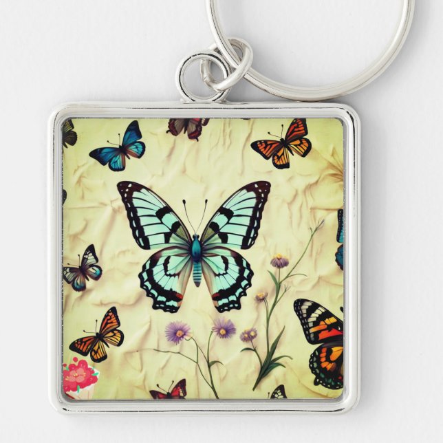 Chaveiro "Serene Butterfly Elegance" (Frente)
