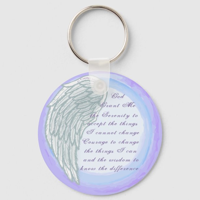 Chaveiro Serenity Prayer Wing (Frente)