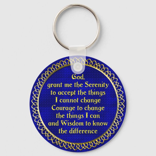 Chaveiro SerenityPrayer Gold (Frente)