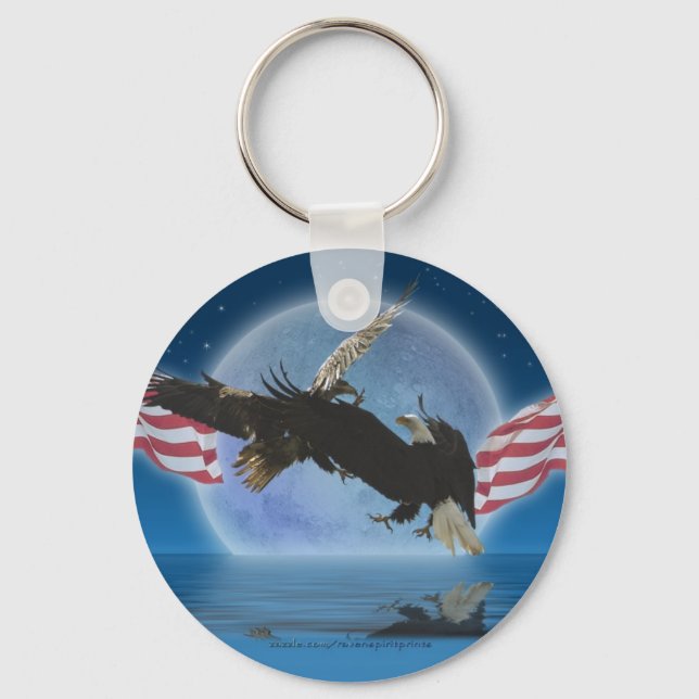 Chaveiro Série BALD EAGLE e US FLAG Patriot (Frente)