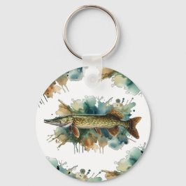 Chaveiro Série Watercolor: Pike