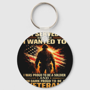 Chaveiro Servi porque quis soldado orgulhoso veteranoServ