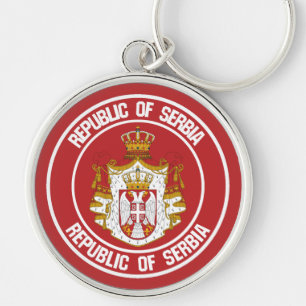 Chaveiro Sérvia Round Emblem