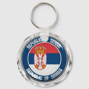 Chaveiro Sérvia Round Emblem