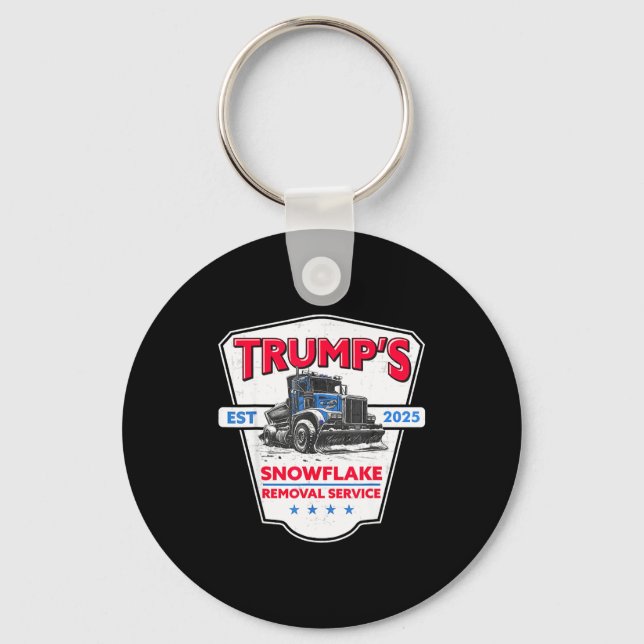 Chaveiro Serviço de Remoção de Flocos de Neve de Trump Engr (Frente)