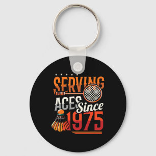 Chaveiro Servindo Aces Desde 1975 Badminton Nasceu 50º