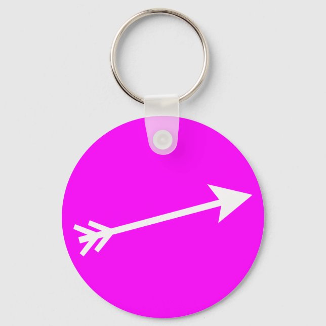 Chaveiro Seta branca 15° O MUSEUM Zazzle Oferece (Frente)