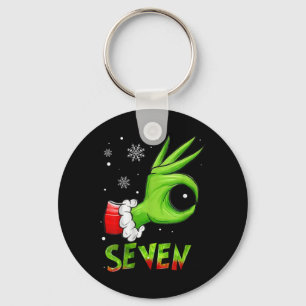 Chaveiro Sete 6 7 Meme Santa Natal Xmas Professor Engraçado
