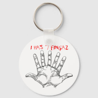 Chaveiro sete_fingered_hand, EU TENHO 7 FINGAZ