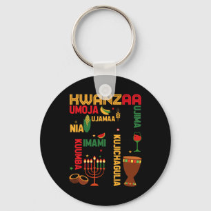 Chaveiro Sete Princípios De Kwanzaa Orgulhosos Afro-America